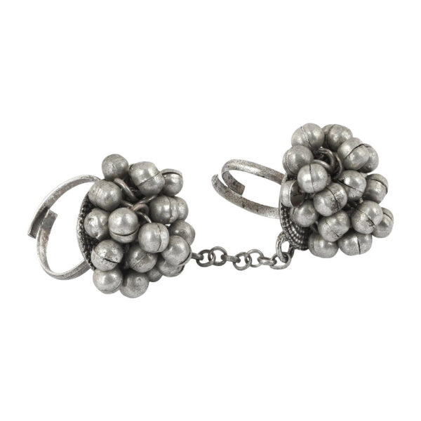 Ethnic Oxidised Adjustable Finger Ring