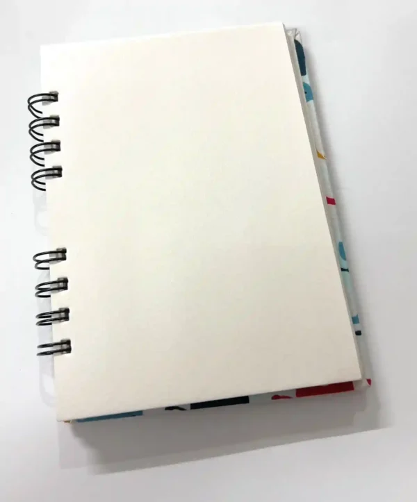 Handmade Block print Journal with Spiral Binding 7x5 inches