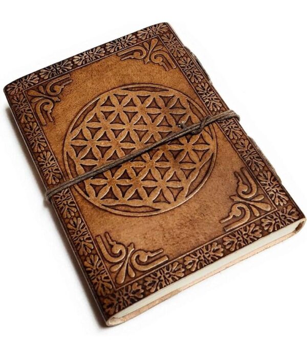 7"× 5" Handmade Embossed Leather Journal