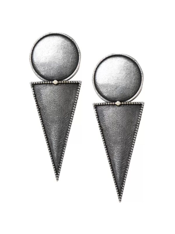 Tiny Silver look alike everyday push back earrings