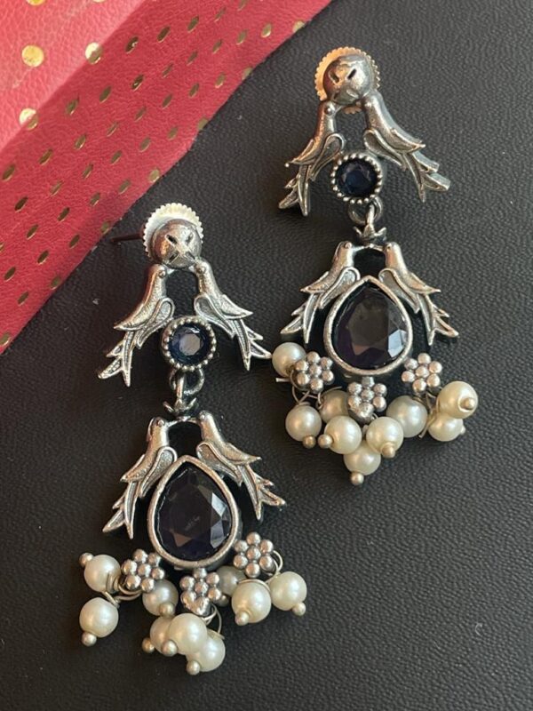 Beautiful Victorian look Jewelry,jhumka, silver look alike, high quality
