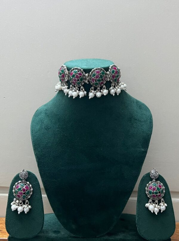 Antique Premium Stone Studded Necklace Set
