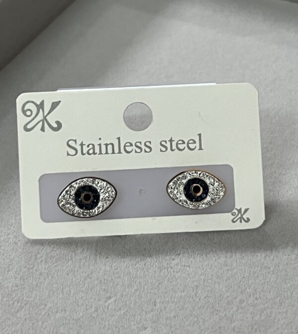 Evil eye anti tarnish stud Earrings For Women