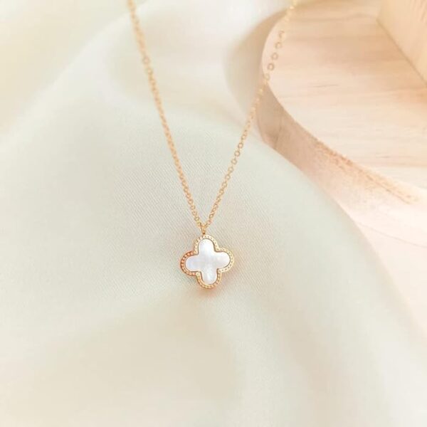 Black Clove stainless steel rose gold necklace