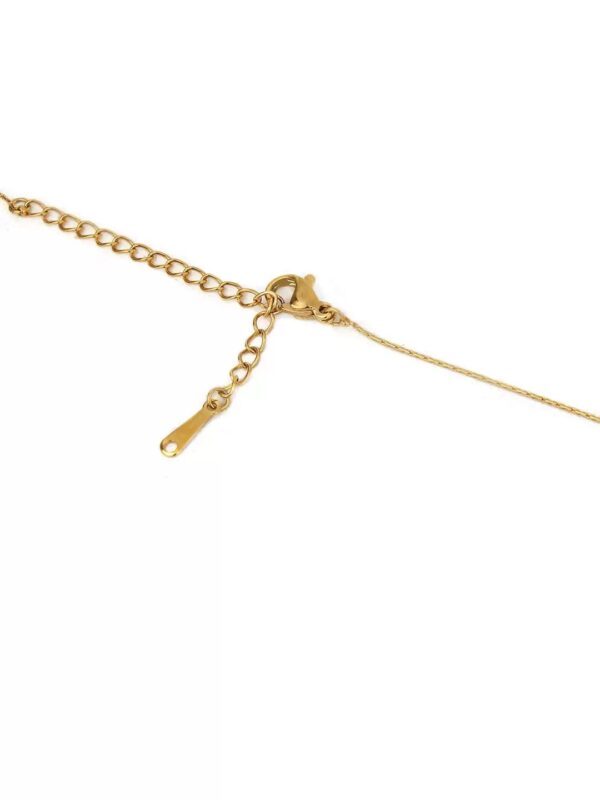 Mother of pearl anti tarnish sleek necklace