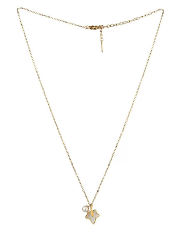 Mother of pearl anti tarnish sleek necklace