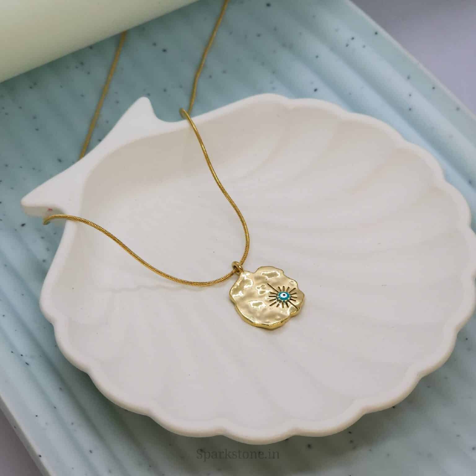 The Golden Eye - 18K Gold Plated Necklace