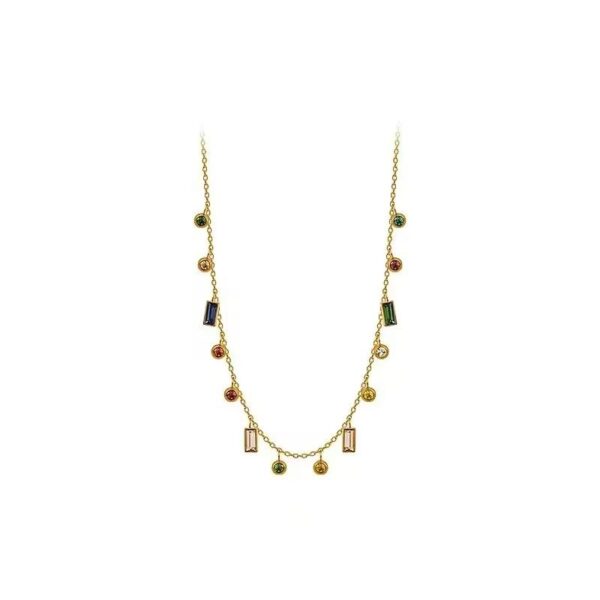Stainless Steel anti tarnish Gold Colorful Hanging Chain