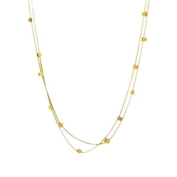 Duo Delight Chain 18K Gold Anti Tarnish necklace