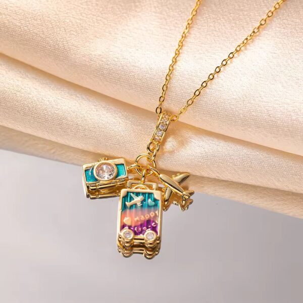 Travel Charms Vacation Pendant Neckpiece