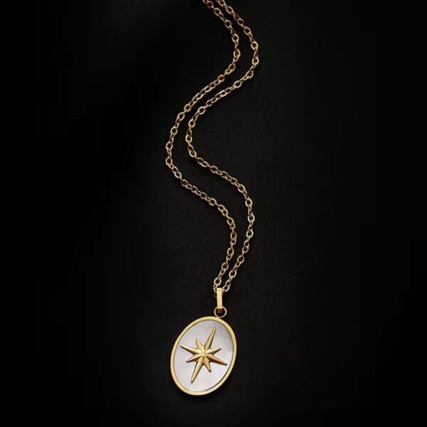 Gold Plated North Star Necklace