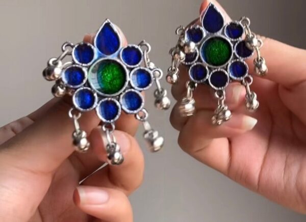 Majestic Peacock Statement Afghan Necklace