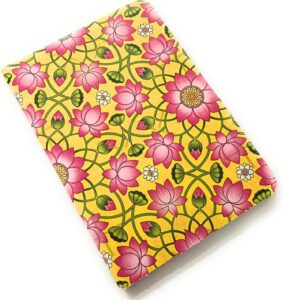Lotus Print Handmade Eco friendly journal soft bound Paper back