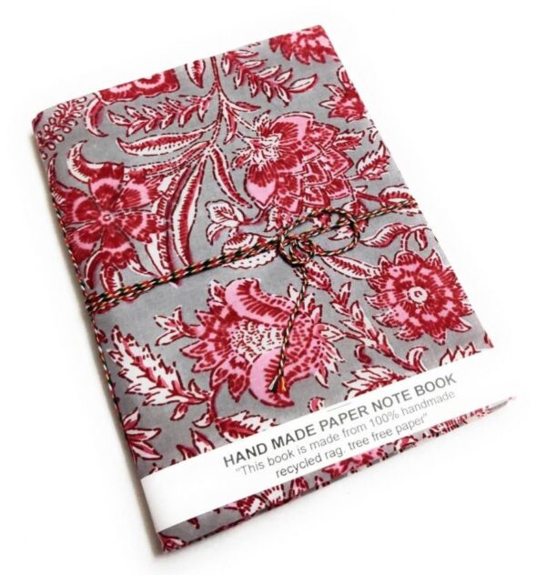 Handmade eco friendly block print journal