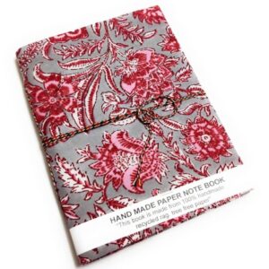 Handmade eco friendly block print journal