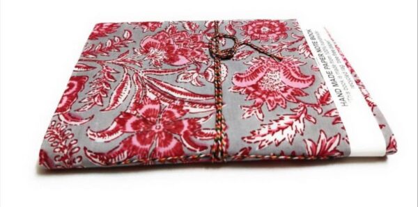 Handmade eco friendly block print journal