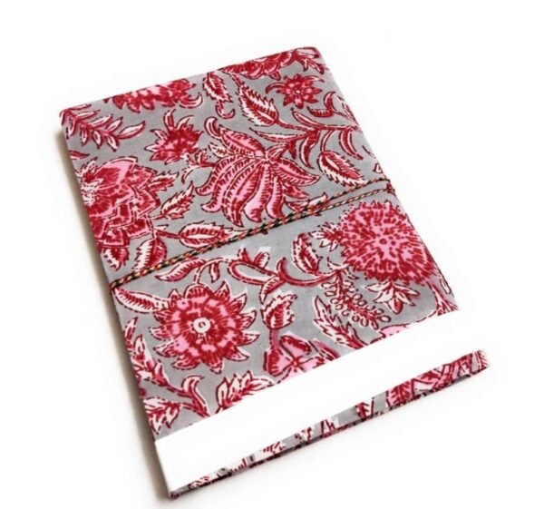 Handmade eco friendly block print journal
