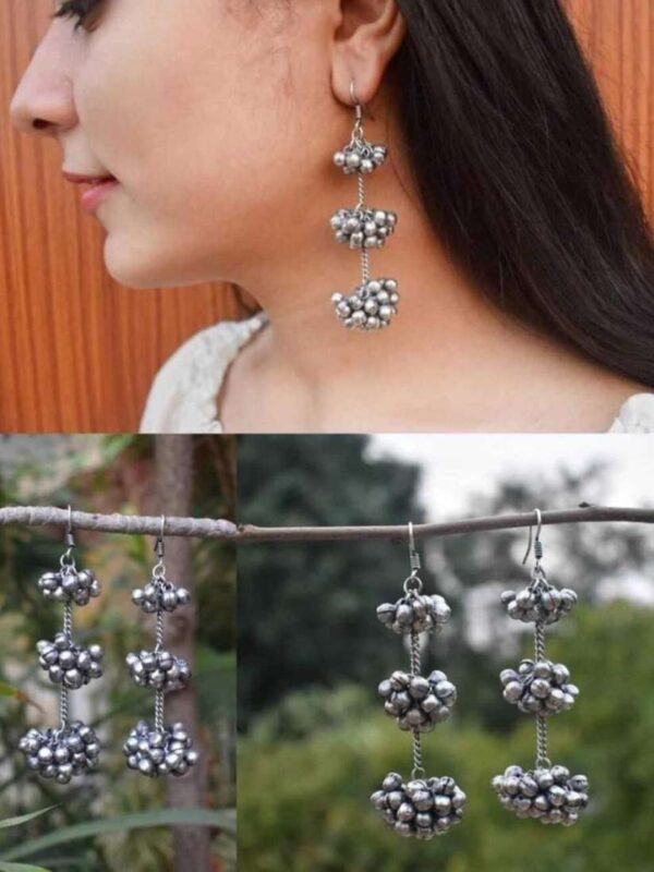 Oxidised Gungaroo Earrings