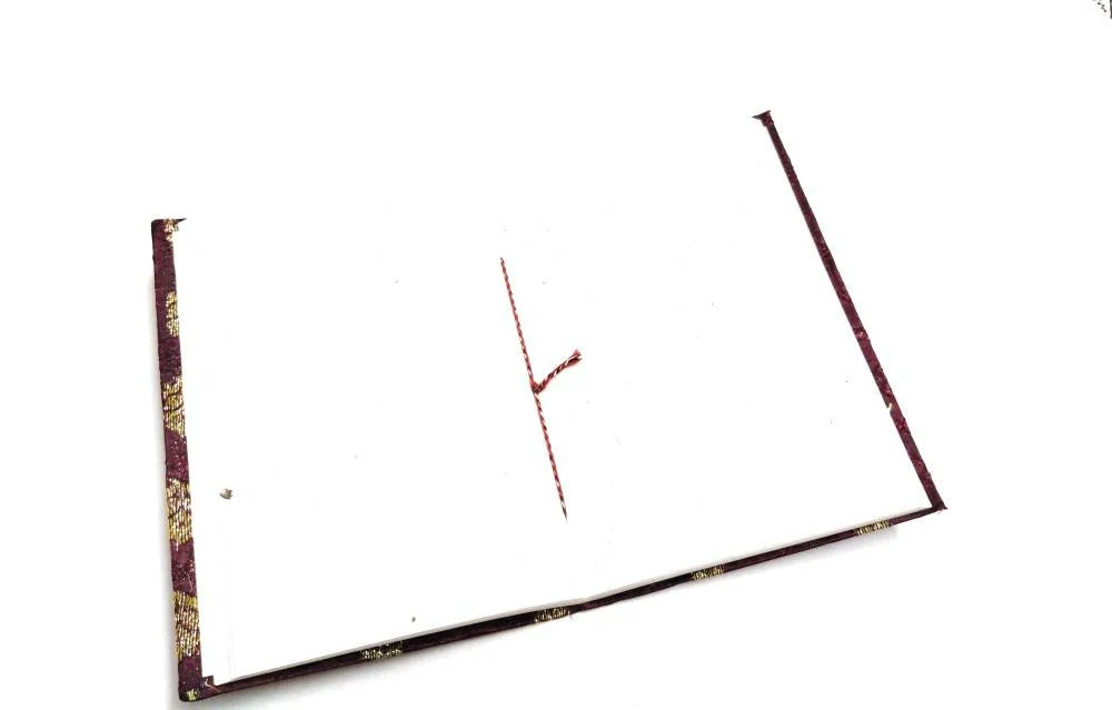 Handmade Sari Journal - Fabric Journal - Handbound Notebook