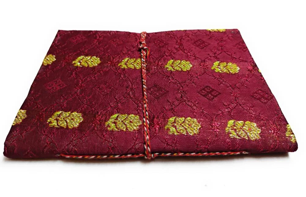 Handmade Sari Journal - Fabric Journal - Handbound Notebook
