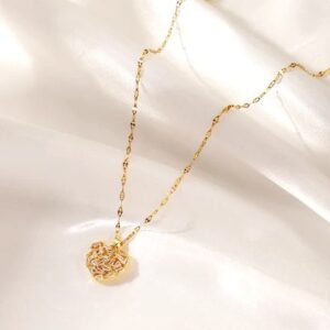 The Golden Heart Anti Tarnish Stainless Steel Necklace